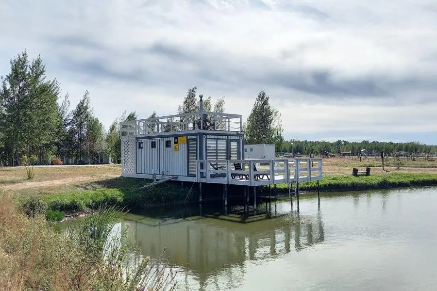 Фото Баня на плаву в загородном комплексе экопарк «Акварель»